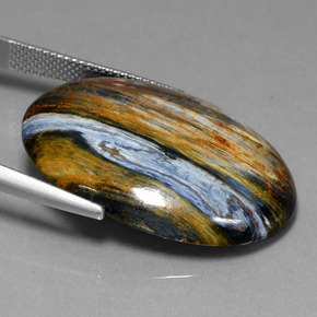 Pietersite Gemstone in 30.7 x 22.4 mm Size for Sale, Pietersite Stone in Multicolor Color