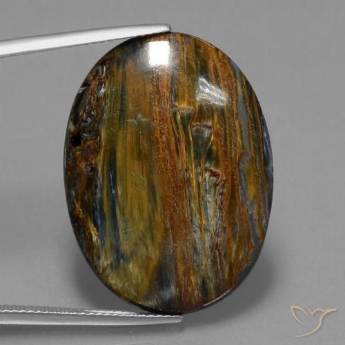 23.70ct Natural Multicolor Pietersite, Oval, Opaque