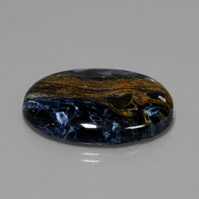 28.85 ct Multicolor Pietersite Stone, Natural Pietersite in Oval Cabochon Shape for Sale