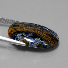 Pietersite Gemstone in 30.2 x 22.1 mm Size for Sale, Pietersite Stone in Multicolor Color