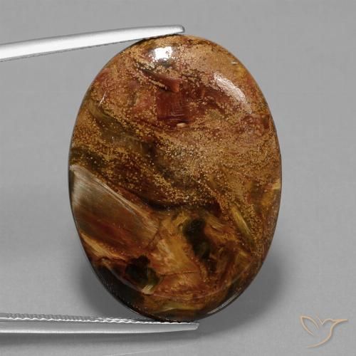 22.93ct Natural Multicolor Pietersite, Oval, Opaque