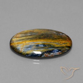 21.88 ct Multicolor Pietersite Stone, Natural Pietersite in Oval Cabochon Shape for Sale