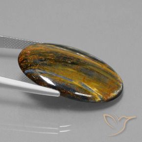 Pietersite Gemstone in 30 x 22 mm (calibrated) Size for Sale, Pietersite Stone in Multicolor Color