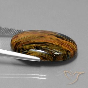 Pietersite Gemstone in 30 x 22 mm (calibrated) Size for Sale, Pietersite Stone in Multicolor Color
