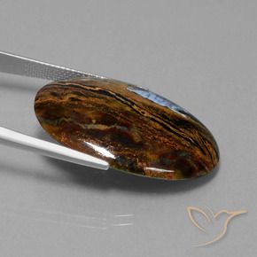 Pietersite Gemstone in 30 x 22 mm (calibrated) Size for Sale, Pietersite Stone in Multicolor Color