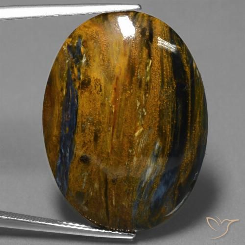 23.07ct Natural Multicolor Pietersite, Oval, Opaque