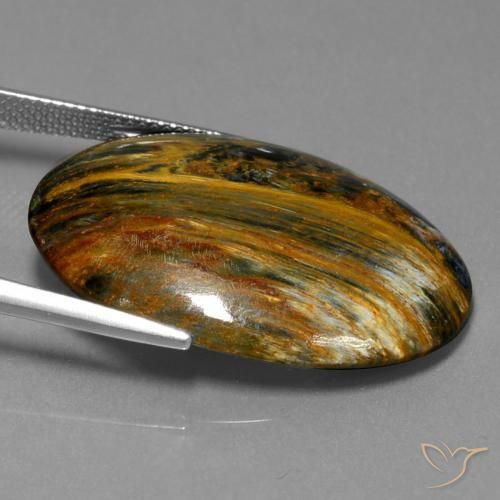 Pietersite Gemstone in 30 x 22 mm (calibrated) Size for Sale, Pietersite Stone in Multicolor Color