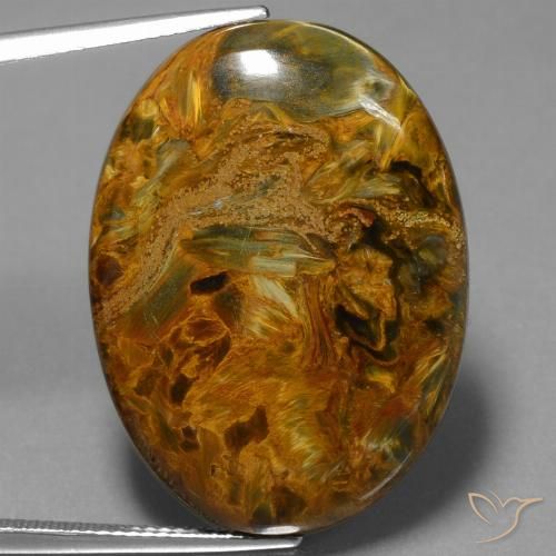 28.81 ct Oval Pietersite, 30 x 22.1 mm From Namibia, Photo A