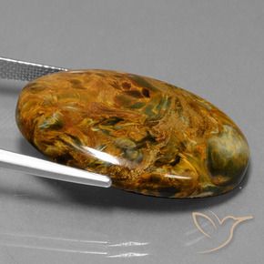 Pietersite Gemstone in 30 x 22 mm (calibrated) Size for Sale, Pietersite Stone in Multicolor Color