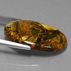 Pietersite Gemstone in 29.9 x 22.2 mm Size for Sale, Pietersite Stone in Multicolor Color