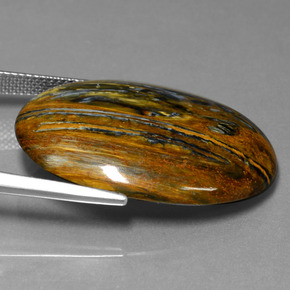 Pietersite Gemstone in 29.9 x 22.2 mm Size for Sale, Pietersite Stone in Multicolor Color