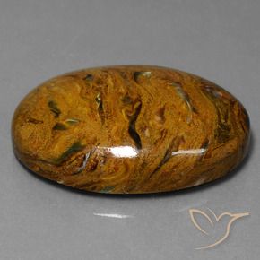40.92 ct Multicolor Pietersite Stone, Natural Pietersite in Oval Cabochon Shape for Sale