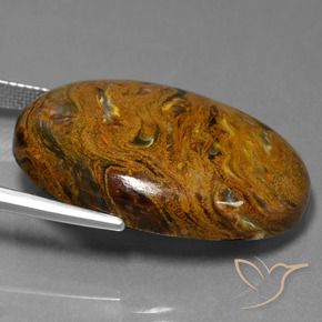 Pietersite Gemstone in 30 x 22 mm (calibrated) Size for Sale, Pietersite Stone in Multicolor Color