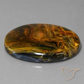 28.36 ct Multicolor Pietersite Stone, Natural Pietersite in Oval Cabochon Shape for Sale