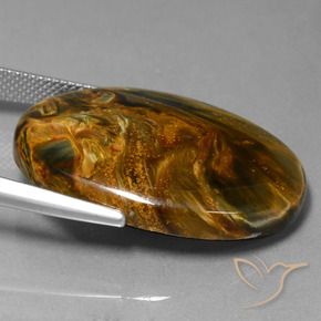 Pietersite Gemstone in 30 x 22 mm (calibrated) Size for Sale, Pietersite Stone in Multicolor Color