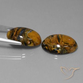 Pietersite Gemstones in 20 x 15 mm (calibrated) Size for Sale, Pietersite Stones in Multicolor Color
