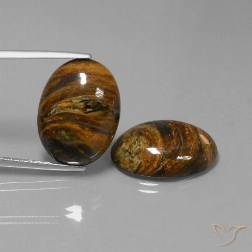 23.62ctw Natural Multicolor Pietersite, Oval, Opaque