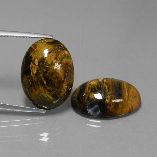 Multicolor Pietersita Gema - 13.1ct Cabujón Óvalo (ID: 447952)