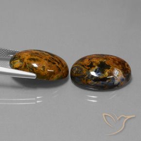 Pietersite Gemstones in 20 x 15 mm (calibrated) Size for Sale, Pietersite Stones in Multicolor Color
