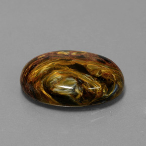 12.81 ct Multicolor Pietersite Stone, Natural Pietersite in Oval Cabochon Shape for Sale