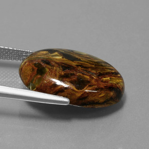 Pietersite Gemstone in 20 x 15 mm (calibrated) Size for Sale, Pietersite Stone in Multicolor Color