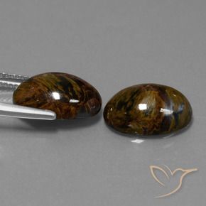 Pietersite Gemstones in 14 x 10 mm (calibrated) Size for Sale, Pietersite Stones in Multicolor Color