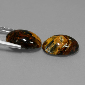 Pietersite Gemstones in 14 x 10 mm (calibrated) Size for Sale, Pietersite Stones in Multicolor Color