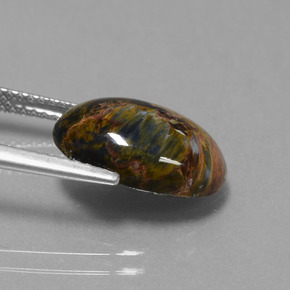 Pietersite Gemstone in 14 x 10 mm (calibrated) Size for Sale, Pietersite Stone in Multicolor Color