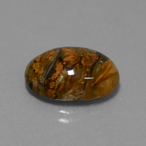 7.60 ct Multicolor Pietersite Stone, Natural Pietersite in Oval Cabochon Shape for Sale