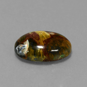 4.21 ct Multicolor Pietersite Stone, Natural Pietersite in Oval Cabochon Shape for Sale