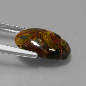 Pietersite Gemstone in 14 x 10 mm (calibrated) Size for Sale, Pietersite Stone in Multicolor Color