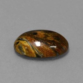 3.99 ct Multicolor Pietersite Stone, Natural Pietersite in Oval Cabochon Shape for Sale