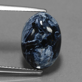 4.85 ct Multicolor Pietersite Gemstone, Pietersite Gem in Oval Cabochon Shape for Sale.