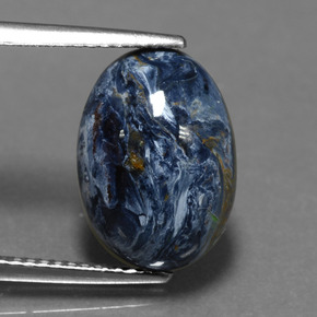 4.33 ct Multicolor Pietersite Gemstone, Pietersite Gem in Oval Cabochon Shape for Sale.