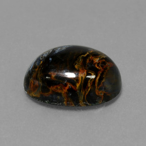 6.33 ct Multicolor Pietersite Stone, Natural Pietersite in Oval Cabochon Shape for Sale
