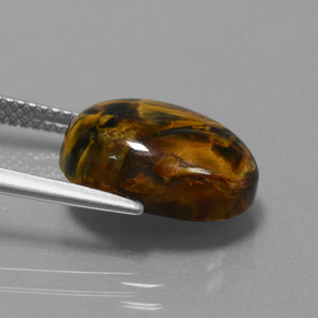 Pietersite Gemstone in 14 x 10 mm (calibrated) Size for Sale, Pietersite Stone in Multicolor Color