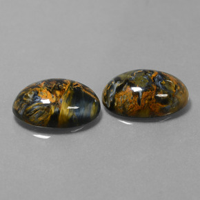 9.26 ct Multicolor Pietersite Stone, Natural Pietersite in Oval Cabochon Shape for Sale