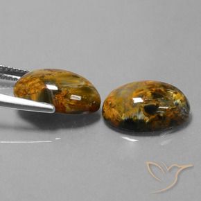 Pietersite Gemstones in 14 x 10 mm (calibrated) Size for Sale, Pietersite Stones in Multicolor Color