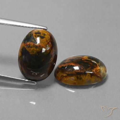 10.09ctw Natural Multicolor Pietersite, Oval, Opaque