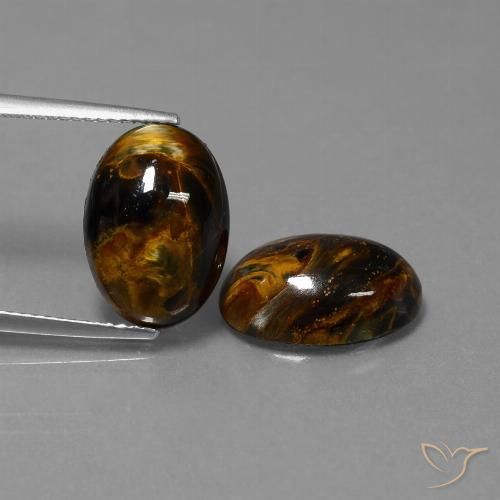 9.80ctw Natural Multicolor Pietersite, Oval, Opaque