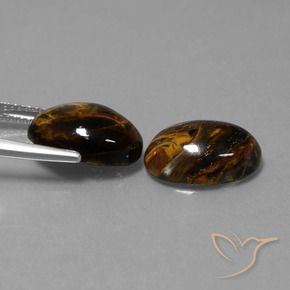 Pietersite Gemstones in 14 x 10 mm (calibrated) Size for Sale, Pietersite Stones in Multicolor Color
