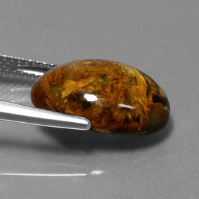 Pietersite Gemstone in 16 x 12 mm (calibrated) Size for Sale, Pietersite Stone in Multicolor Color