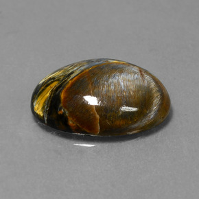 6.62 ct Multicolor Pietersite Stone, Natural Pietersite in Oval Cabochon Shape for Sale