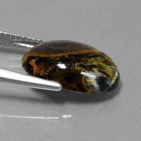 Pietersite Gemstone in 16.1 x 12.2 mm Size for Sale, Pietersite Stone in Multicolor Color