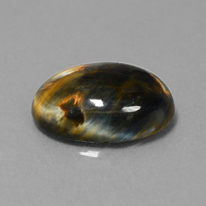 7.07 ct Multicolor Pietersite Stone, Natural Pietersite in Oval Cabochon Shape for Sale
