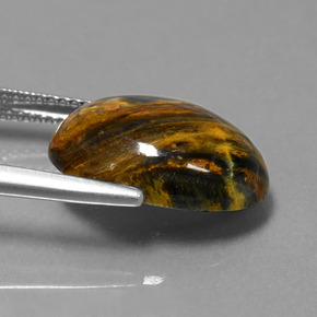 Pietersite Gemstone in 16 x 12 mm (calibrated) Size for Sale, Pietersite Stone in Multicolor Color