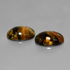 8.94 ct Multicolor Pietersite Stone, Natural Pietersite in Oval Cabochon Shape for Sale