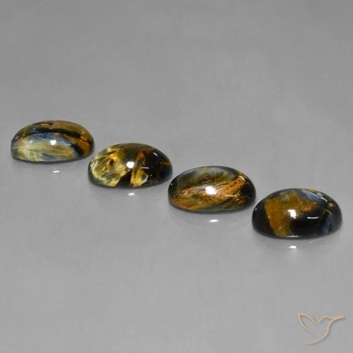Многоцветный Петерсит Камень - 4.8ct Овал Кабошон (ID: 448258)