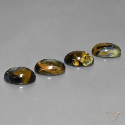 Pietersite Gemstones in 14 x 10 mm (calibrated) Size for Sale, Pietersite Stones in Multicolor Color