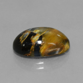4.99 ct Multicolor Pietersite Stone, Natural Pietersite in Oval Cabochon Shape for Sale